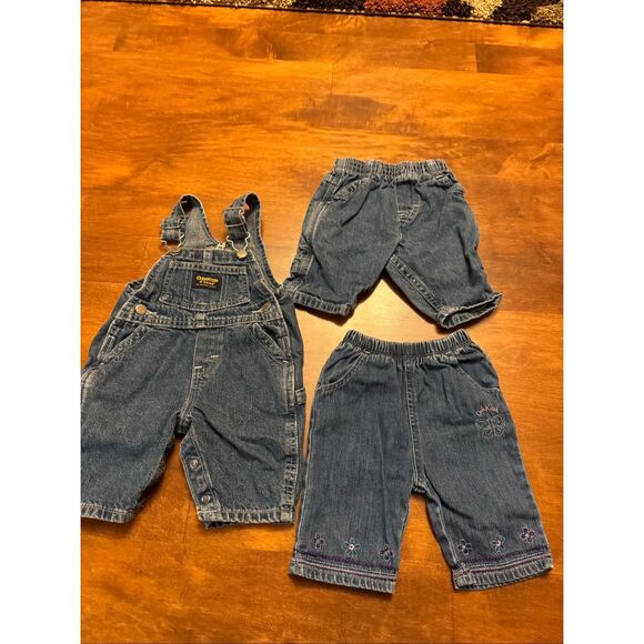 Baby Vintage Oshkosh pant and overall bundle size 0-3 months - Picture 1 of 10